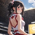 夏コミでのスカートめくり 2枚目