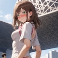 夏コミでのスカートめくり 6枚目