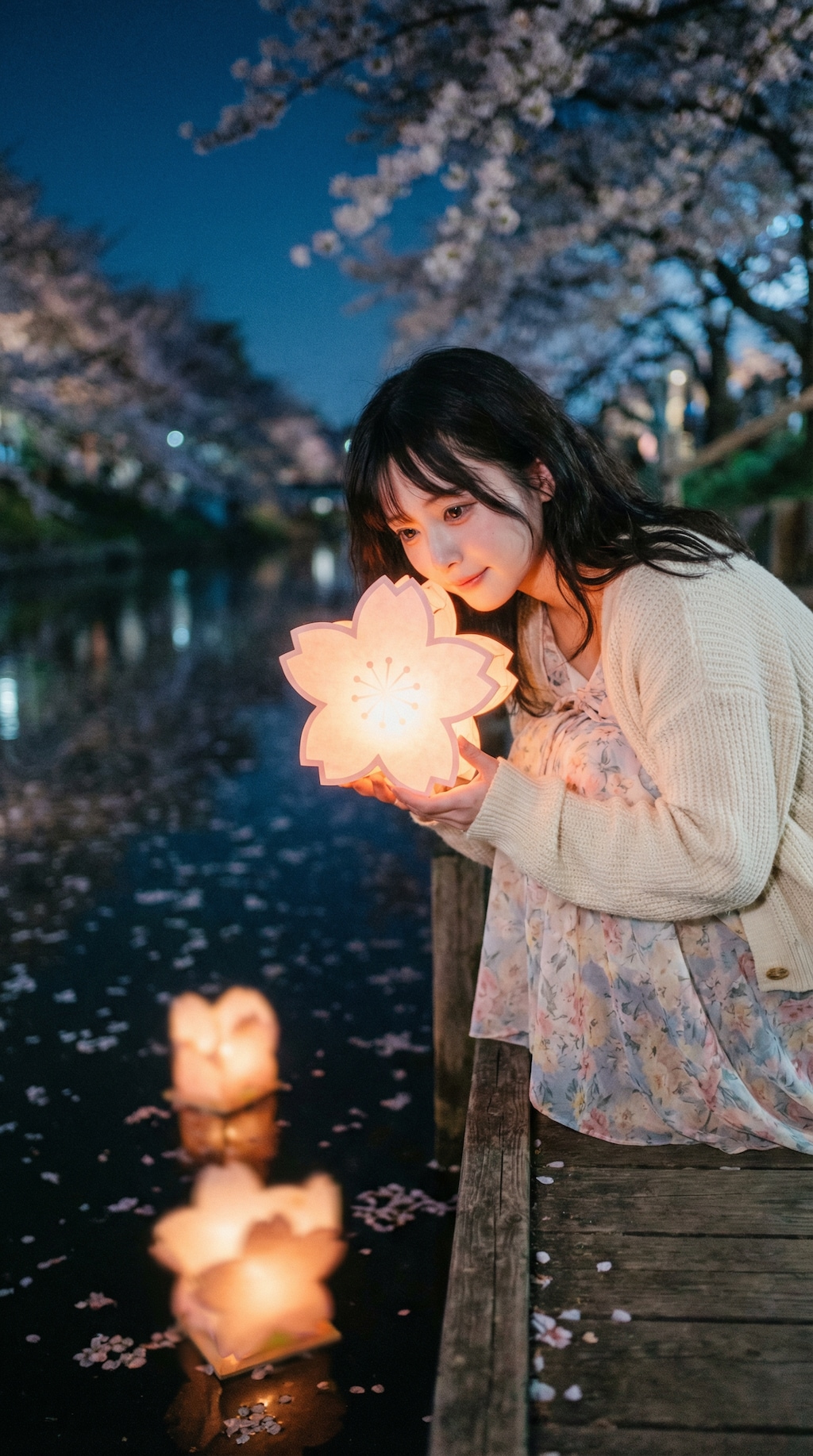 Drifting Petals of Light