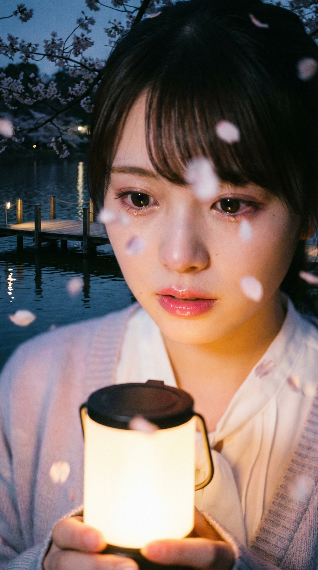 Drifting Petals of Light