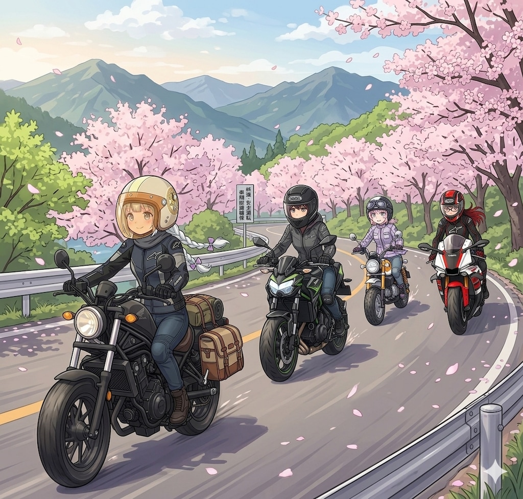 山の桜はまだ元気😊