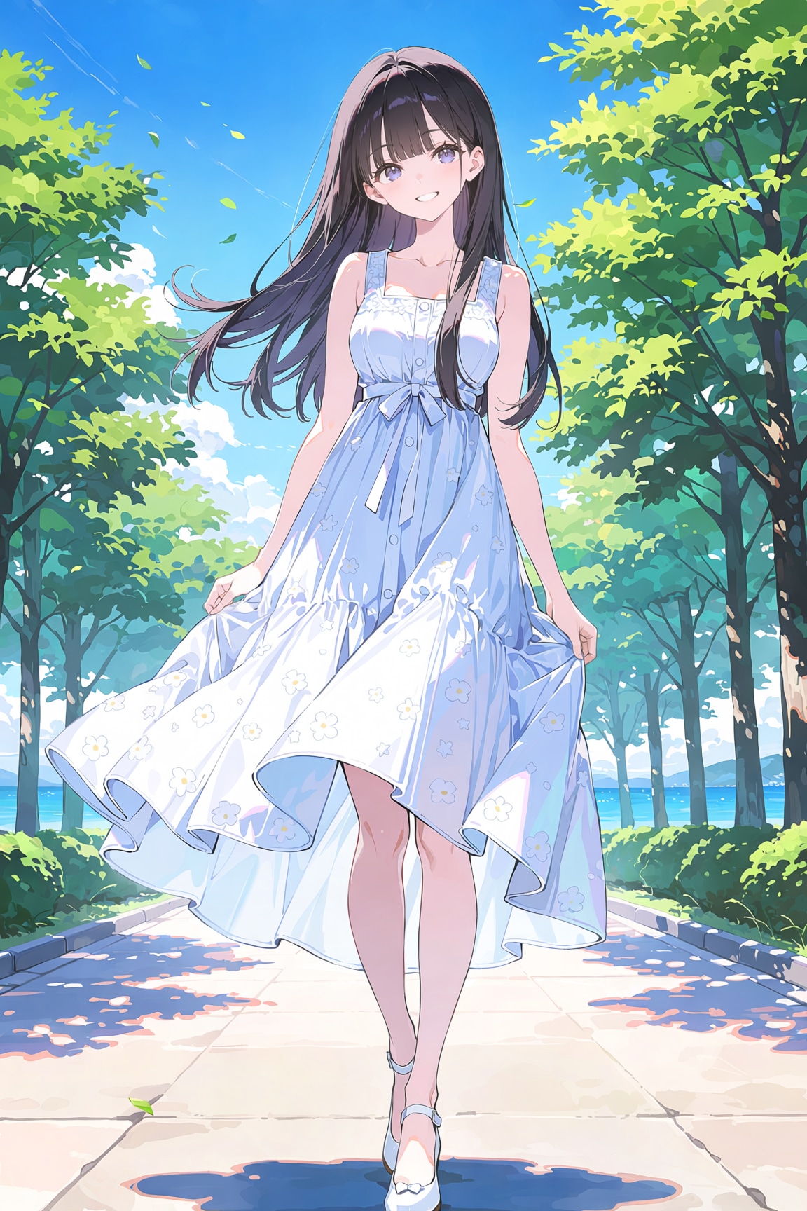 ふふっ、風が気持ちいいね！