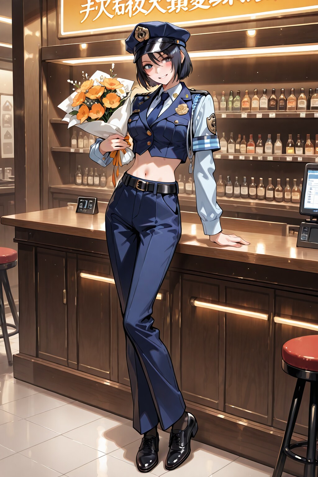 ネーブル婦警水浜晶菜の国民の文学バー六本木店