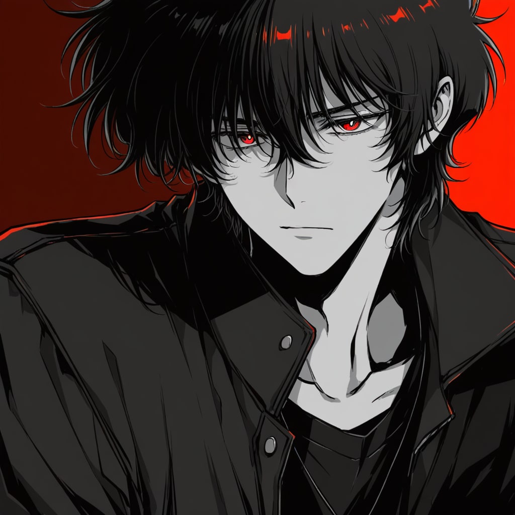 レッドアイズブラック男子 | の人気AIイラスト・グラビア