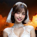 【謎画像】おっぱいポロリ200《爆発花嫁》 2枚目