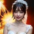 【謎画像】おっぱいポロリ200《爆発花嫁》 4枚目