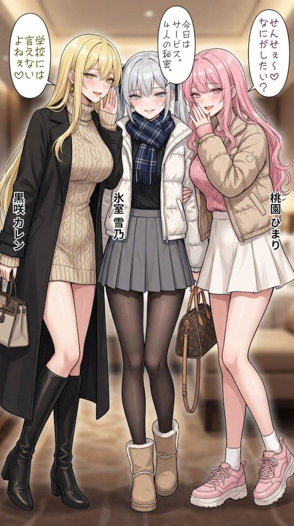 バイトをしていたら先生と遭遇した一軍ギャルズ