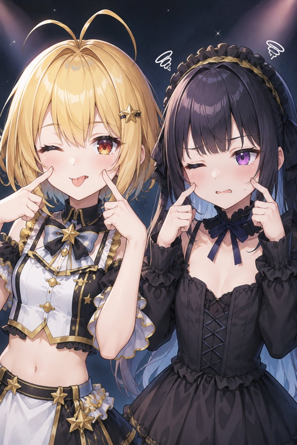 てへぺろ&あざといポーズ？