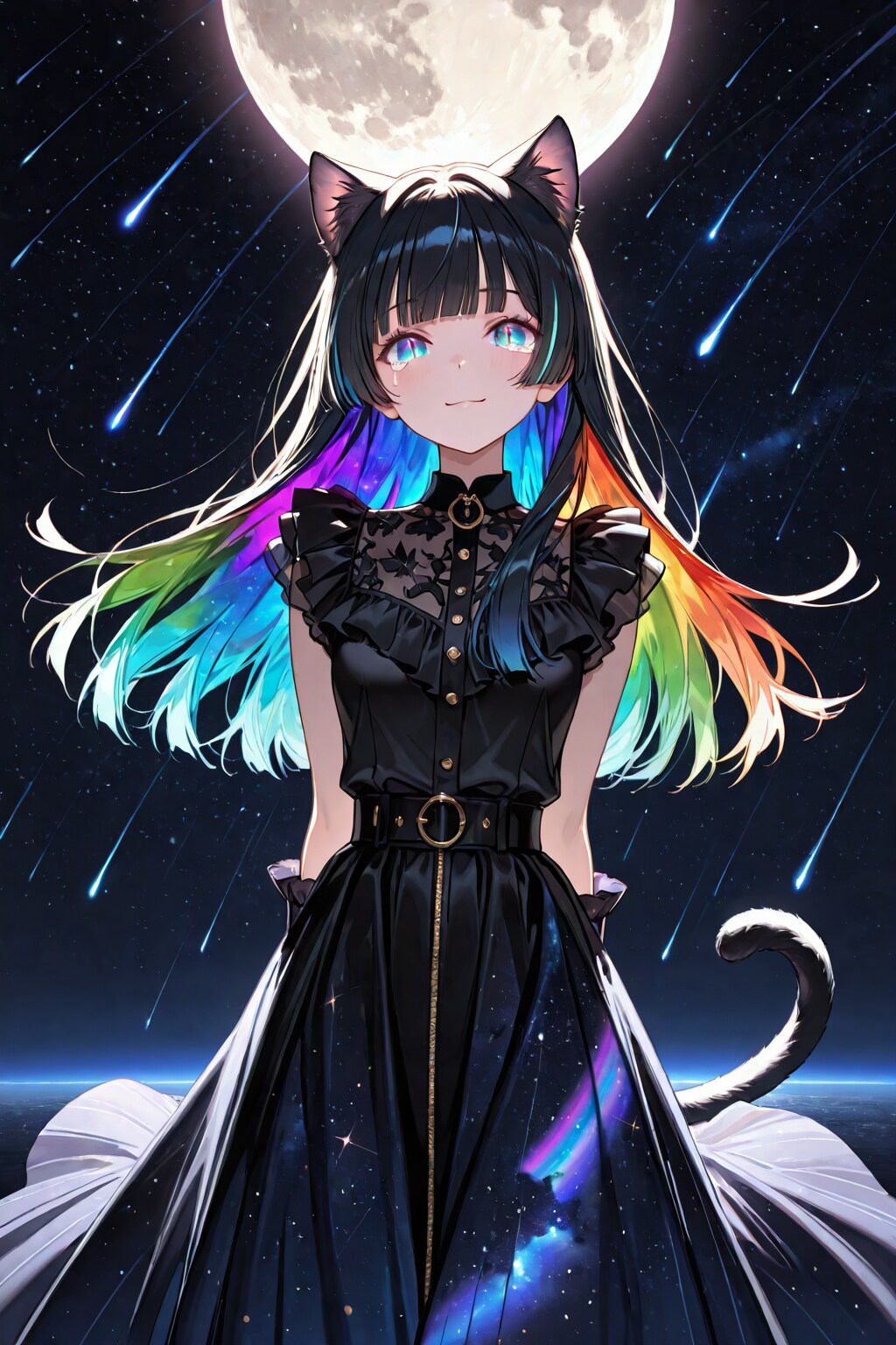 黒猫と落涙