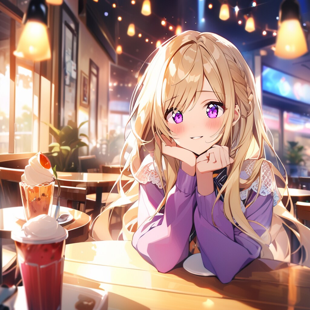 金髪アイドルとお忍びデート12 | の人気AIイラスト・グラビア