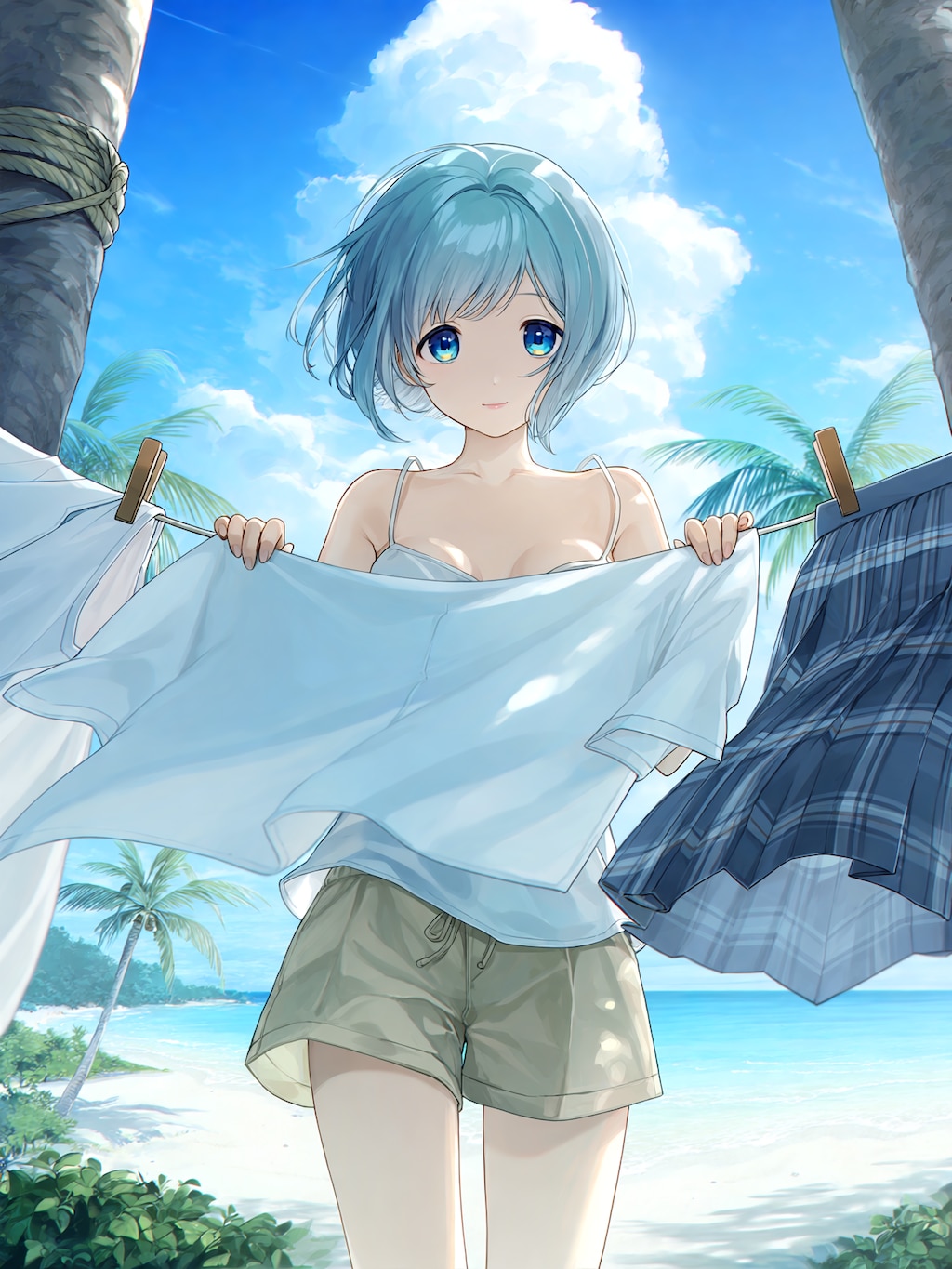 無人島でも洗濯