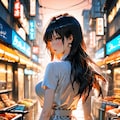古手川唯、夕方の商店街で振り返る買い出し帰りの素顔 2枚目
