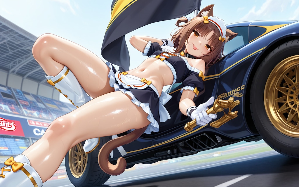 【アズキ】レースクイーンver.フィギュアっぽく