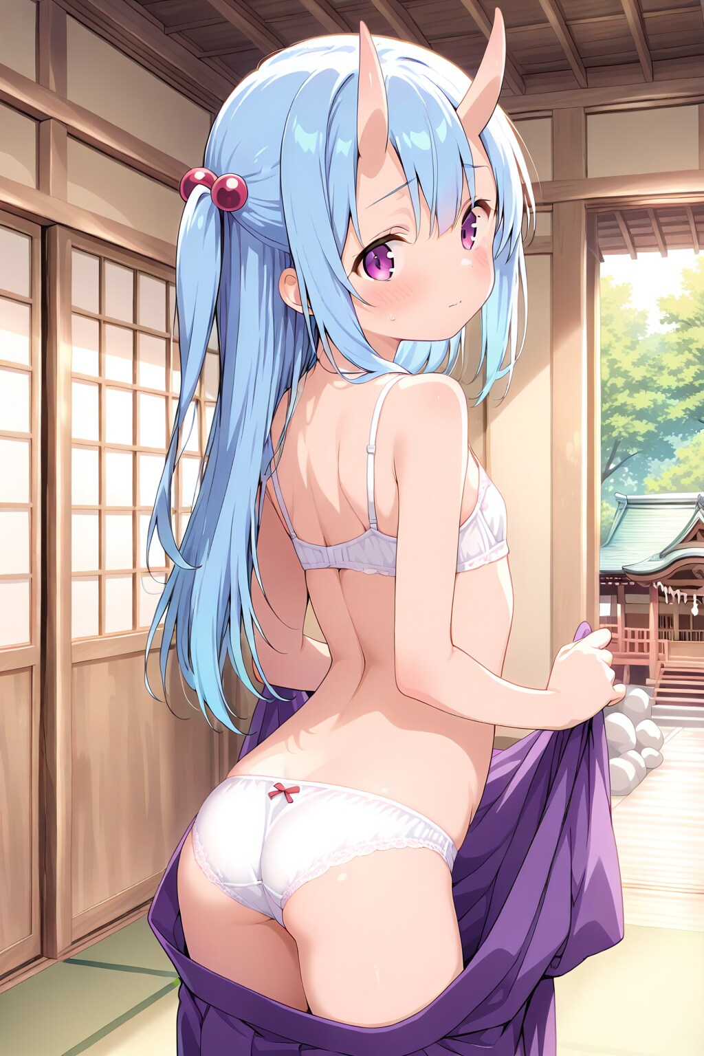 恥ずかしいので出て行ってくれませんか？