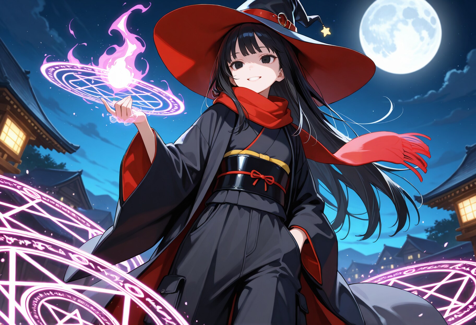 月下の魔法と魔女さん
