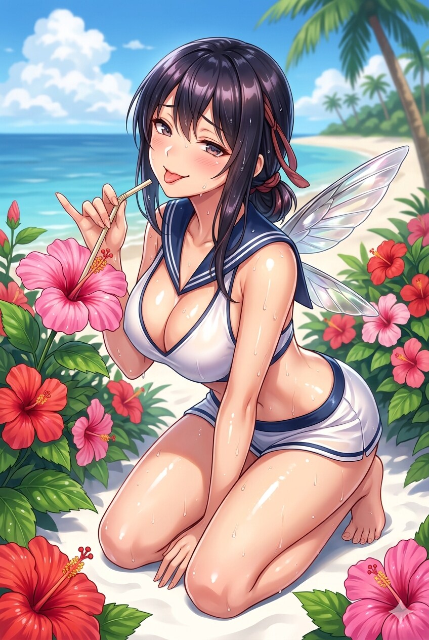 ハチドリ擬人化(べろべろ用)