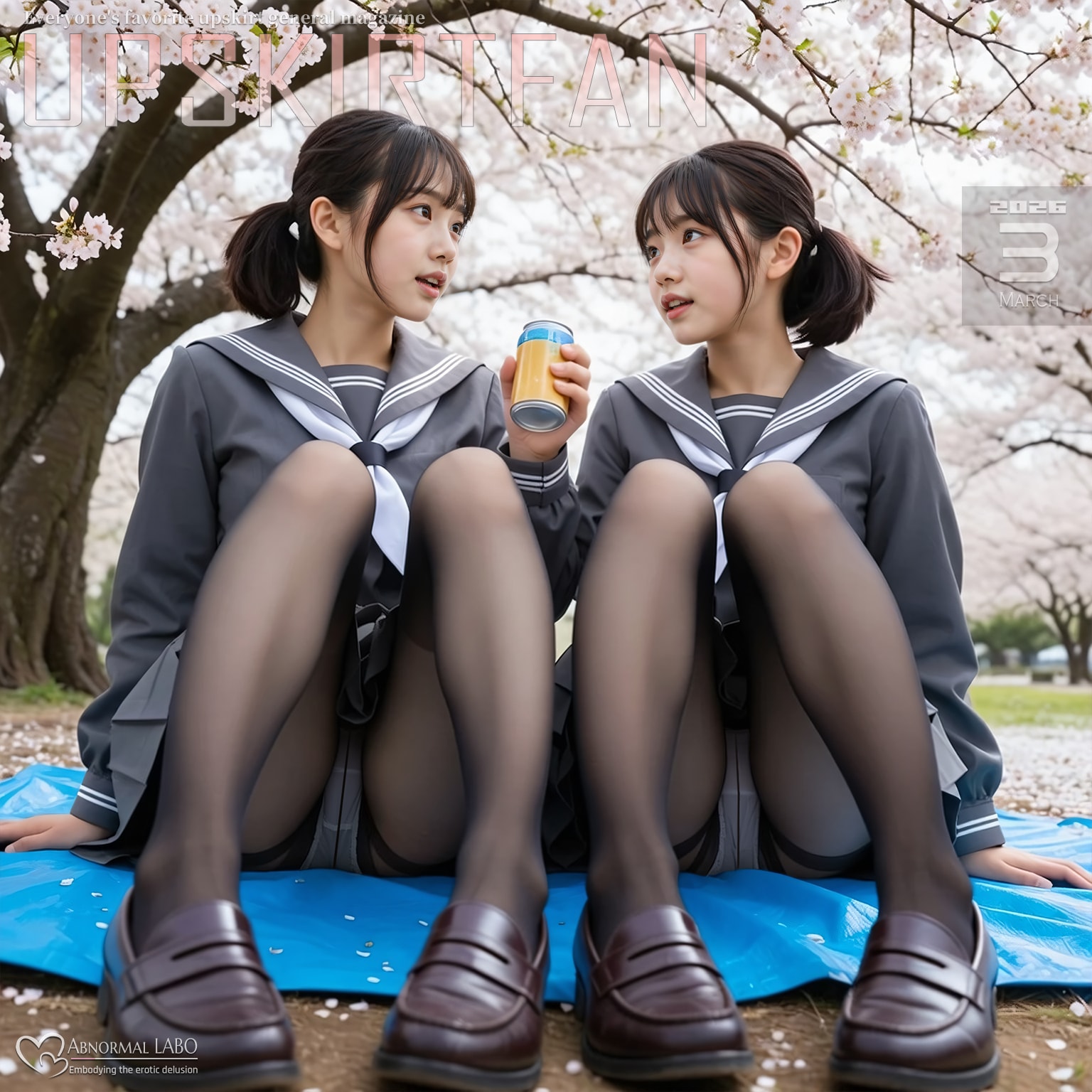 花見パンチラ2026-①♡制服女子【Upskirt】