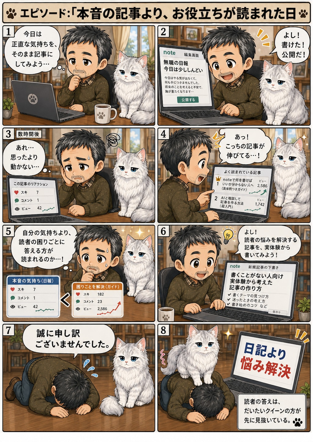 絵も漫画も描けない無職のおっさん、ChatGPTと話していたら漫画ができました