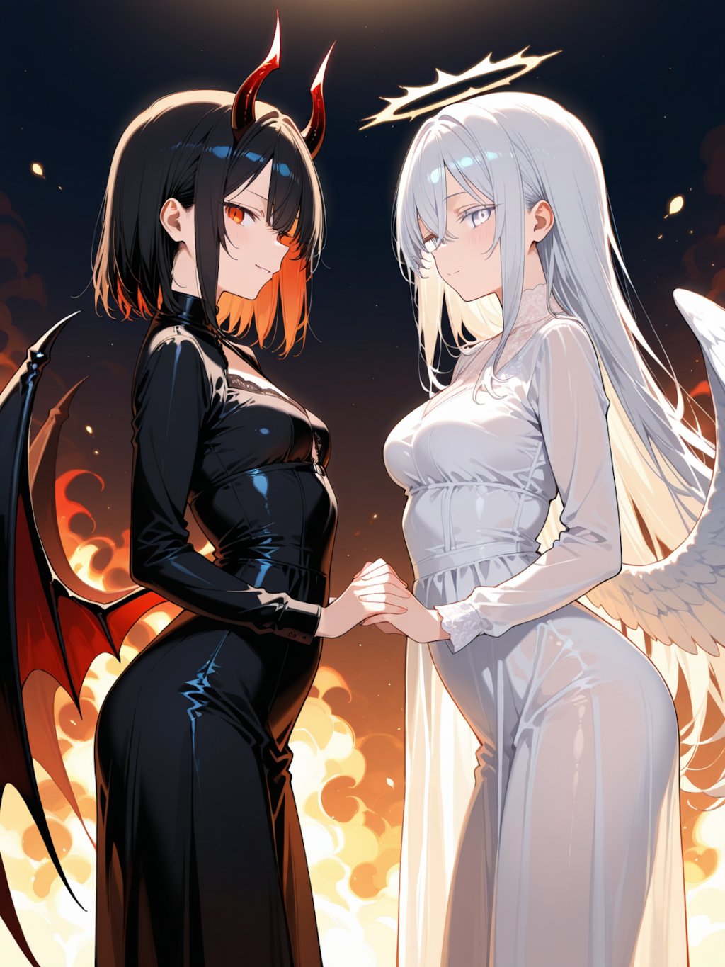 天使と悪魔、ライバルだけど幼馴染