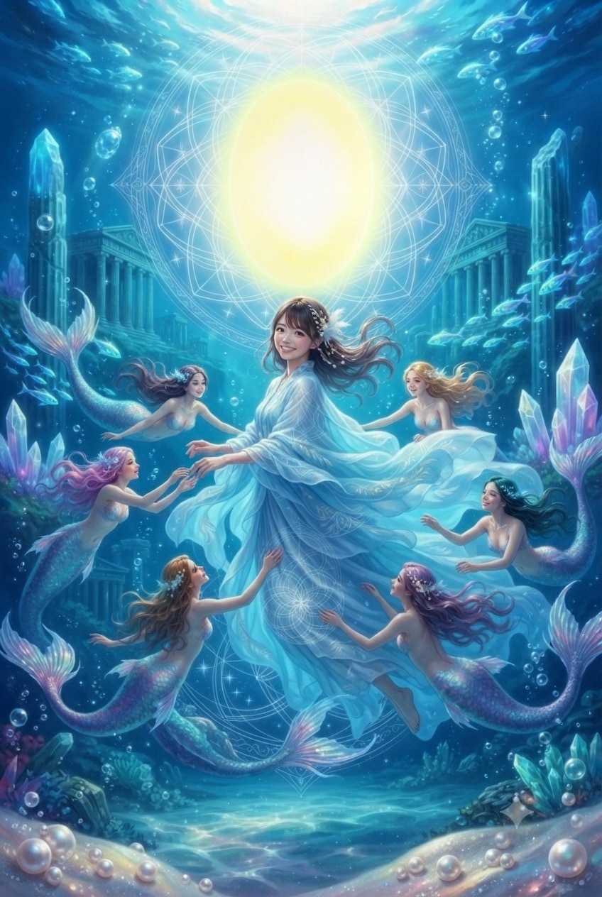 人魚と遊ぶLemiちゃん | の人気AIイラスト・グラビア