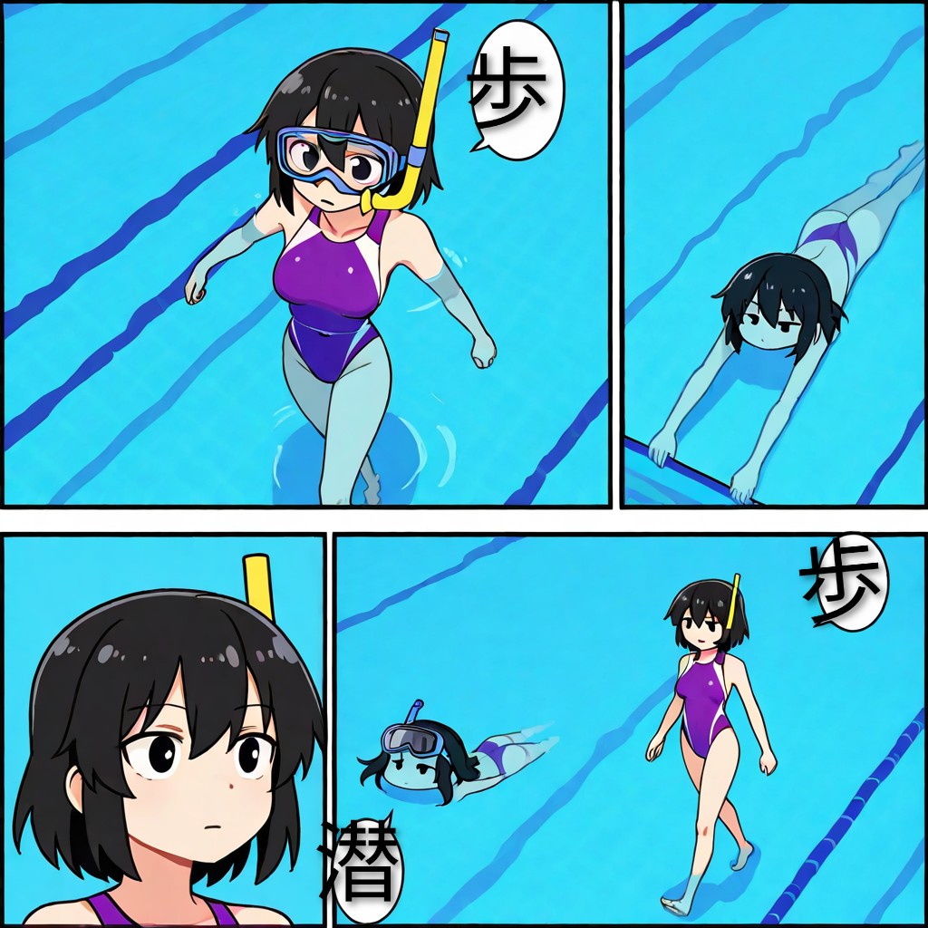 【番外編】プールと競泳水着の少女