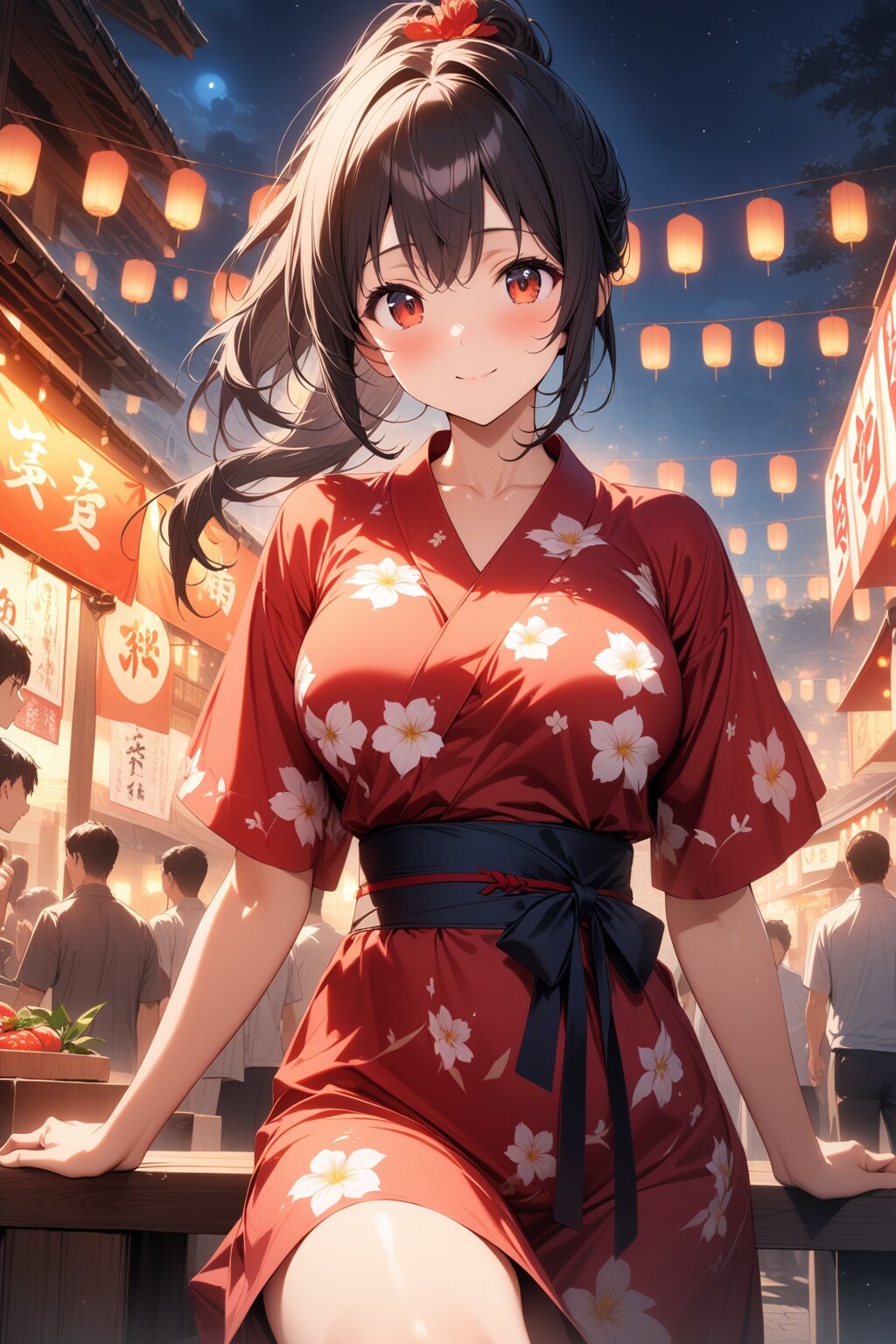 黒髪ポニーテール | の人気AIイラスト・グラビア