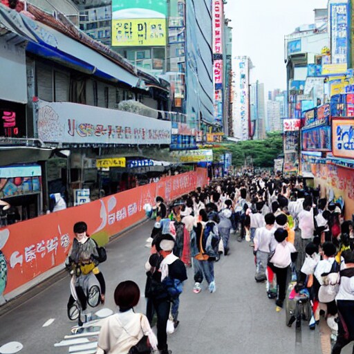 韓国の街並み