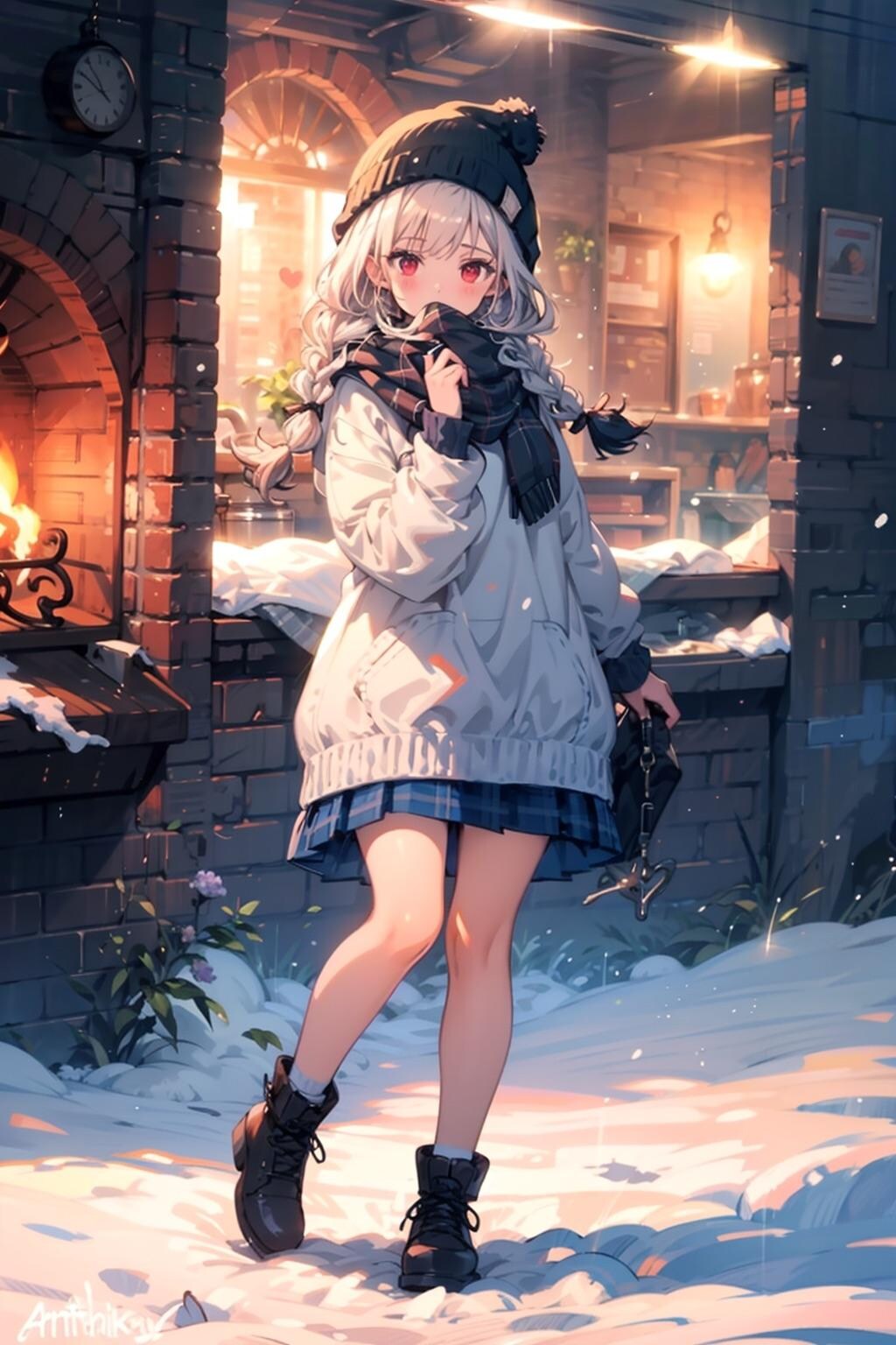 猫耳ニット帽ちゃん3