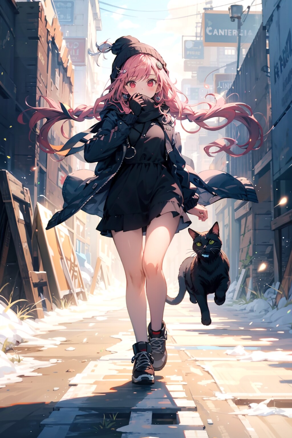 猫耳ニット帽ちゃん3