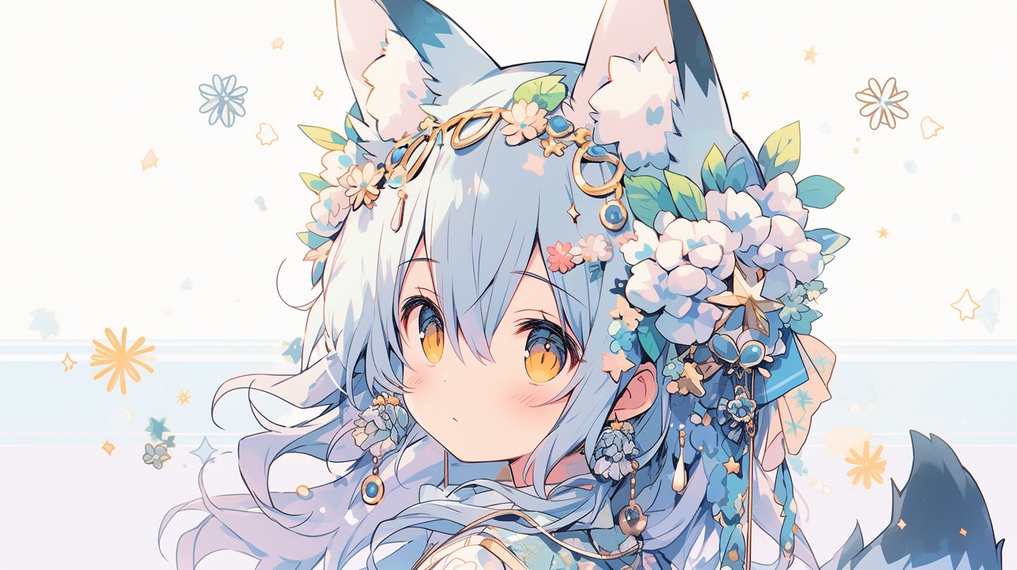 花冠の狐娘と春の約束 | の人気AIイラスト・グラビア