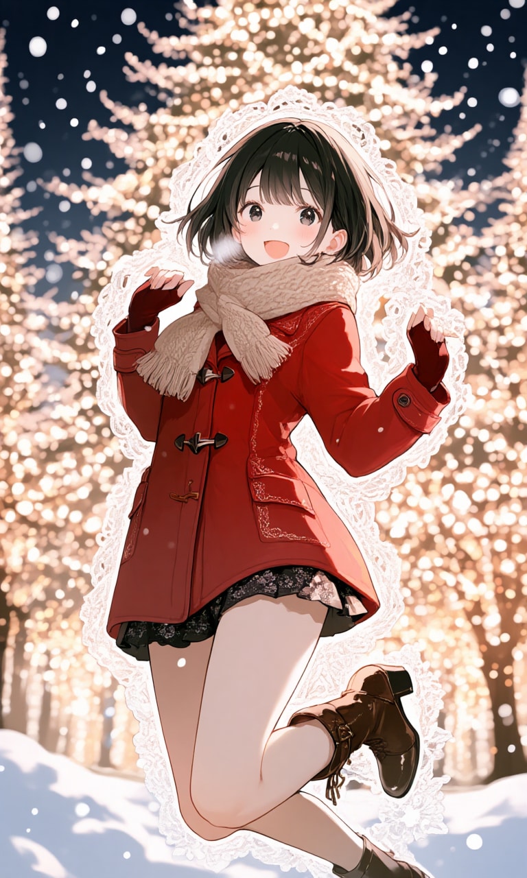 イルミネーションの中で2 | の人気AIイラスト・グラビア