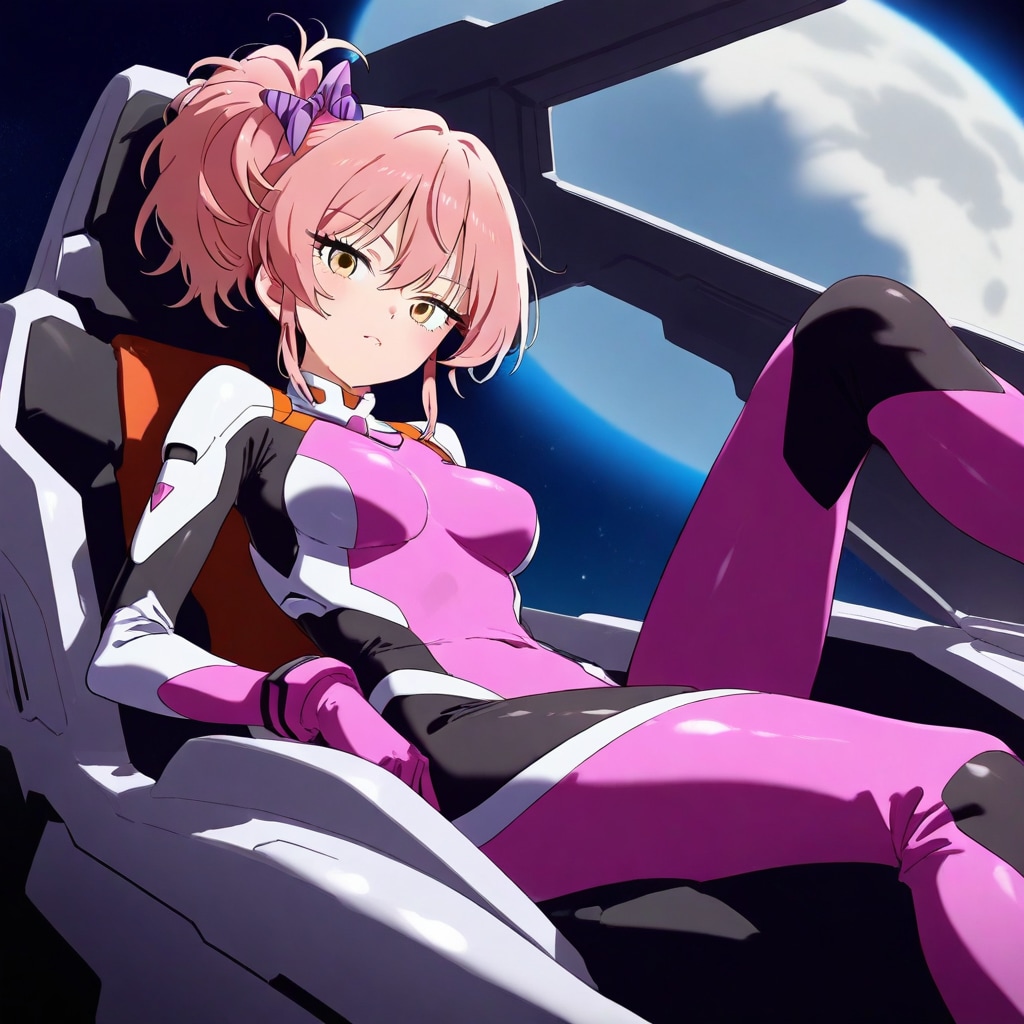 パイロットスーツの美嘉姉