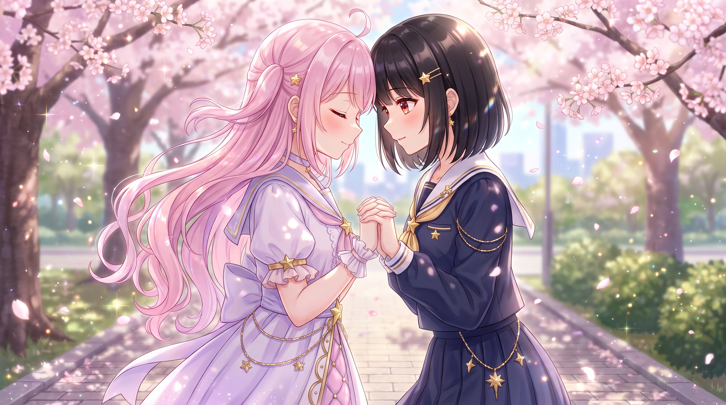 桜霞双星恋歌 | の人気AIイラスト・グラビア