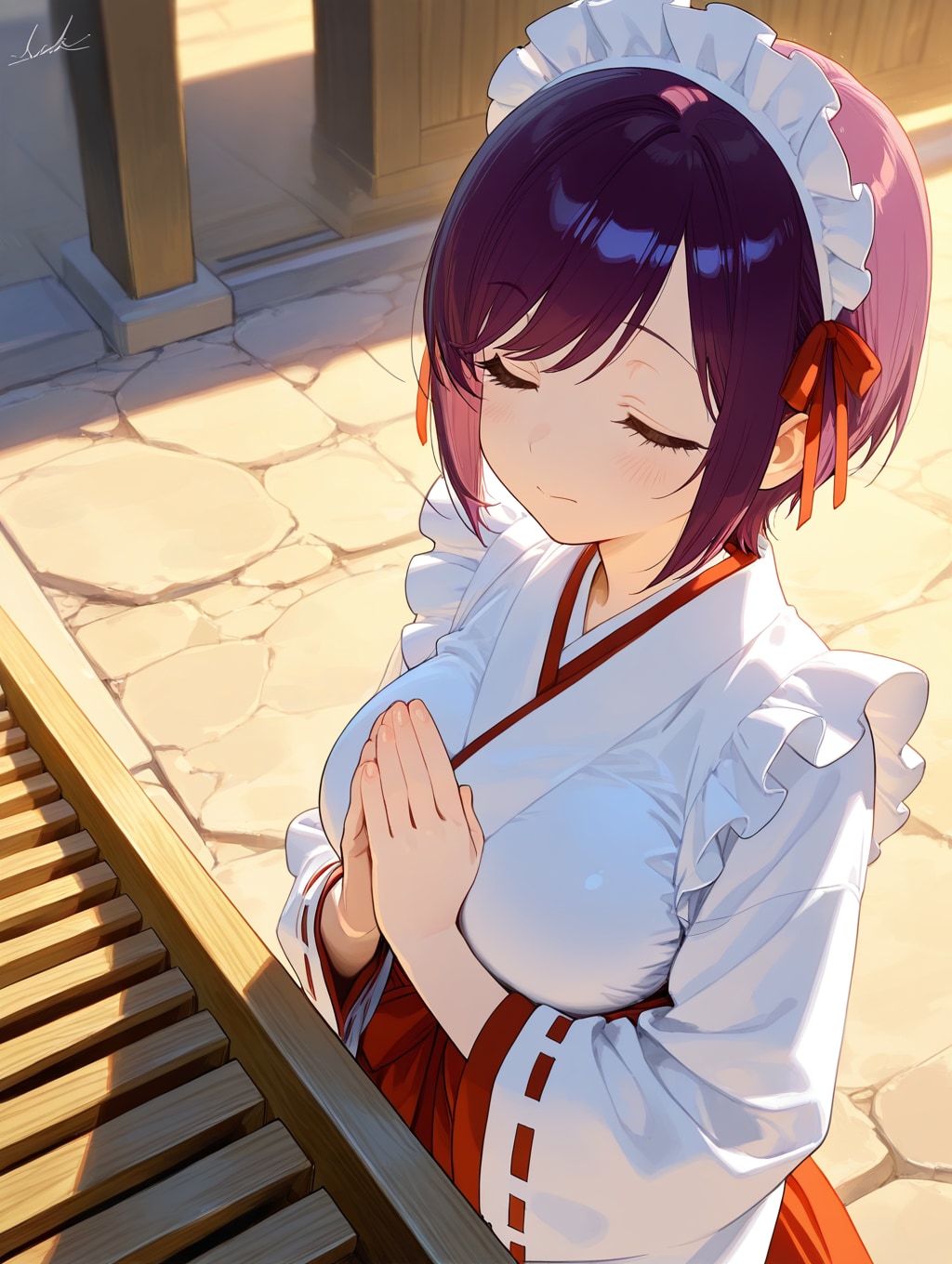 こんばんは（挨拶メイドの芽衣ちゃん）