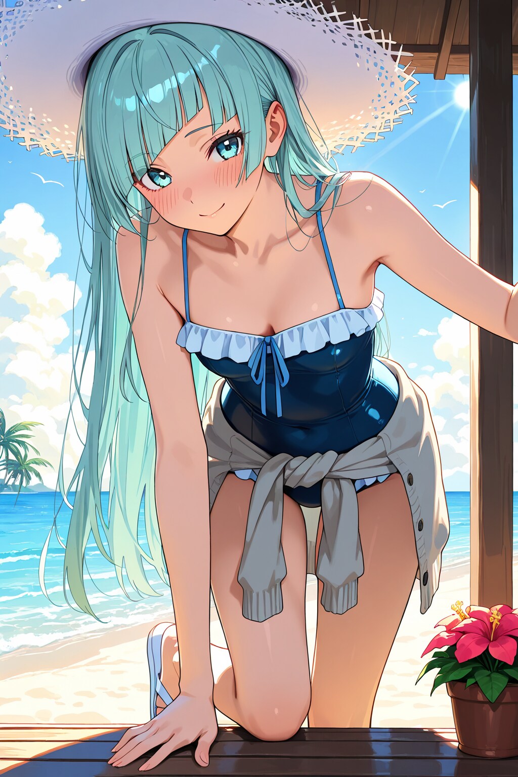 麦わらと水着　昴さん