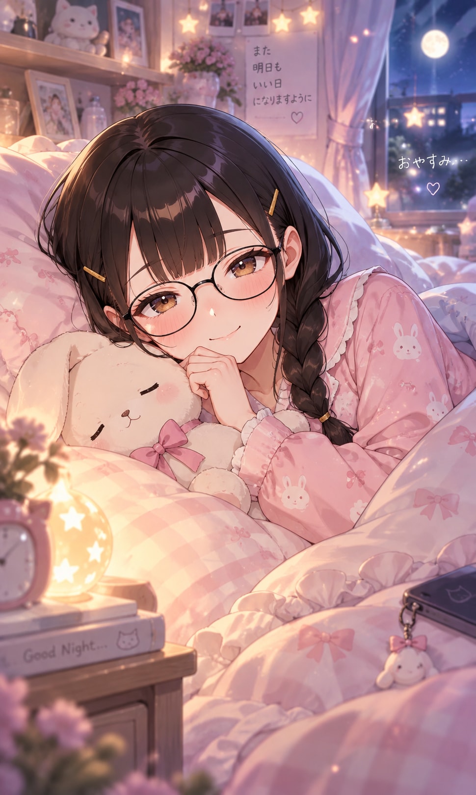 おやすみなさい🌙*ﾟ | の人気AIイラスト・グラビア