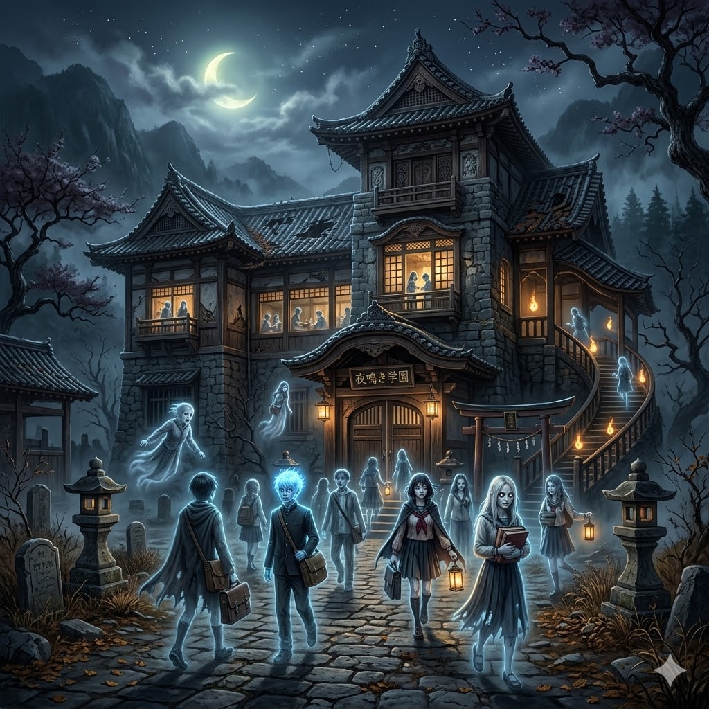 お化けの学校 | の人気AIイラスト・グラビア