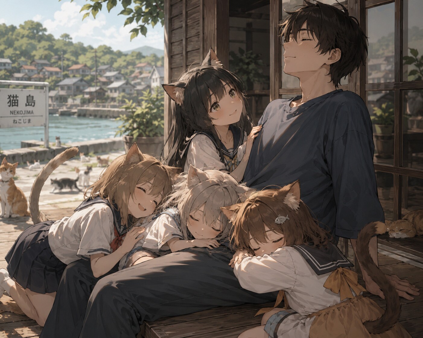★猫島 | の人気AIイラスト・グラビア