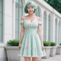 Mint colored hair lady ? 5枚目