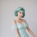 Mint colored hair lady ? 3枚目