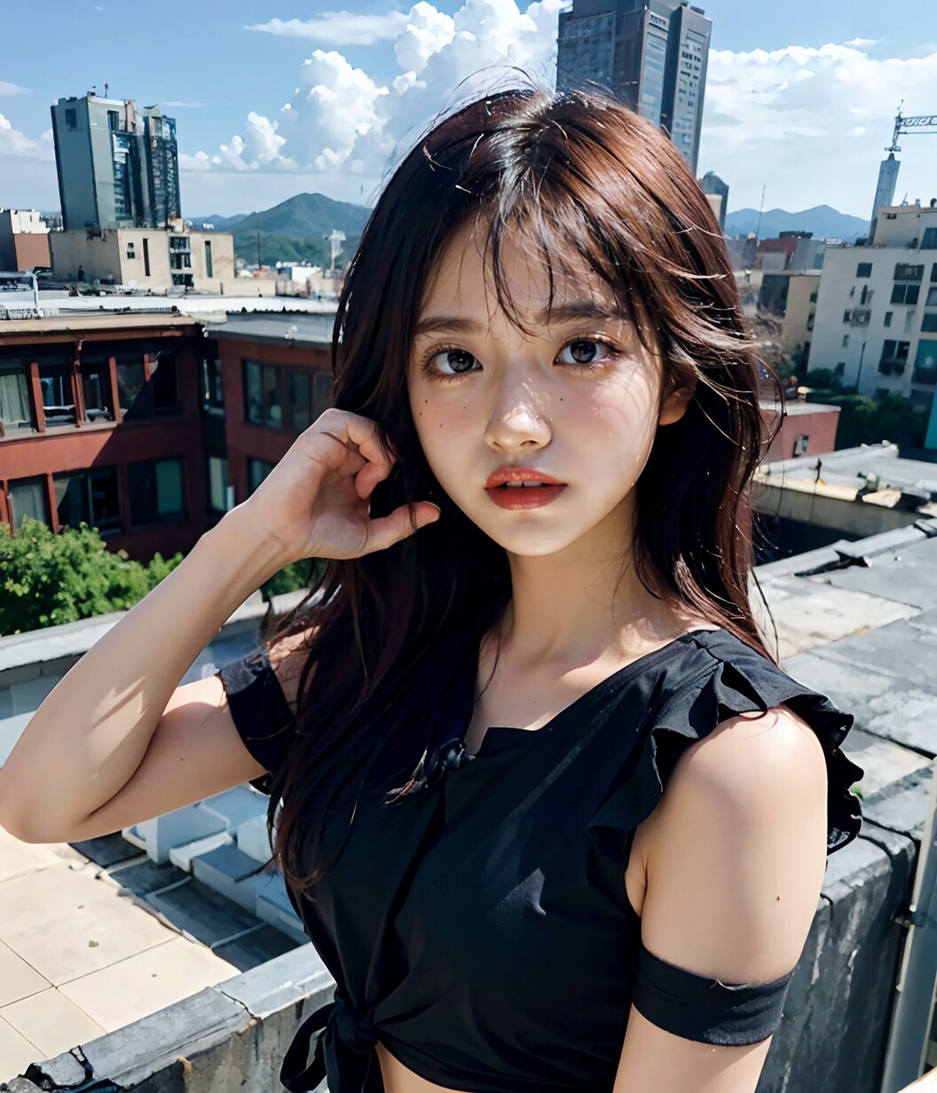 廃ビル屋上の美人さん～5