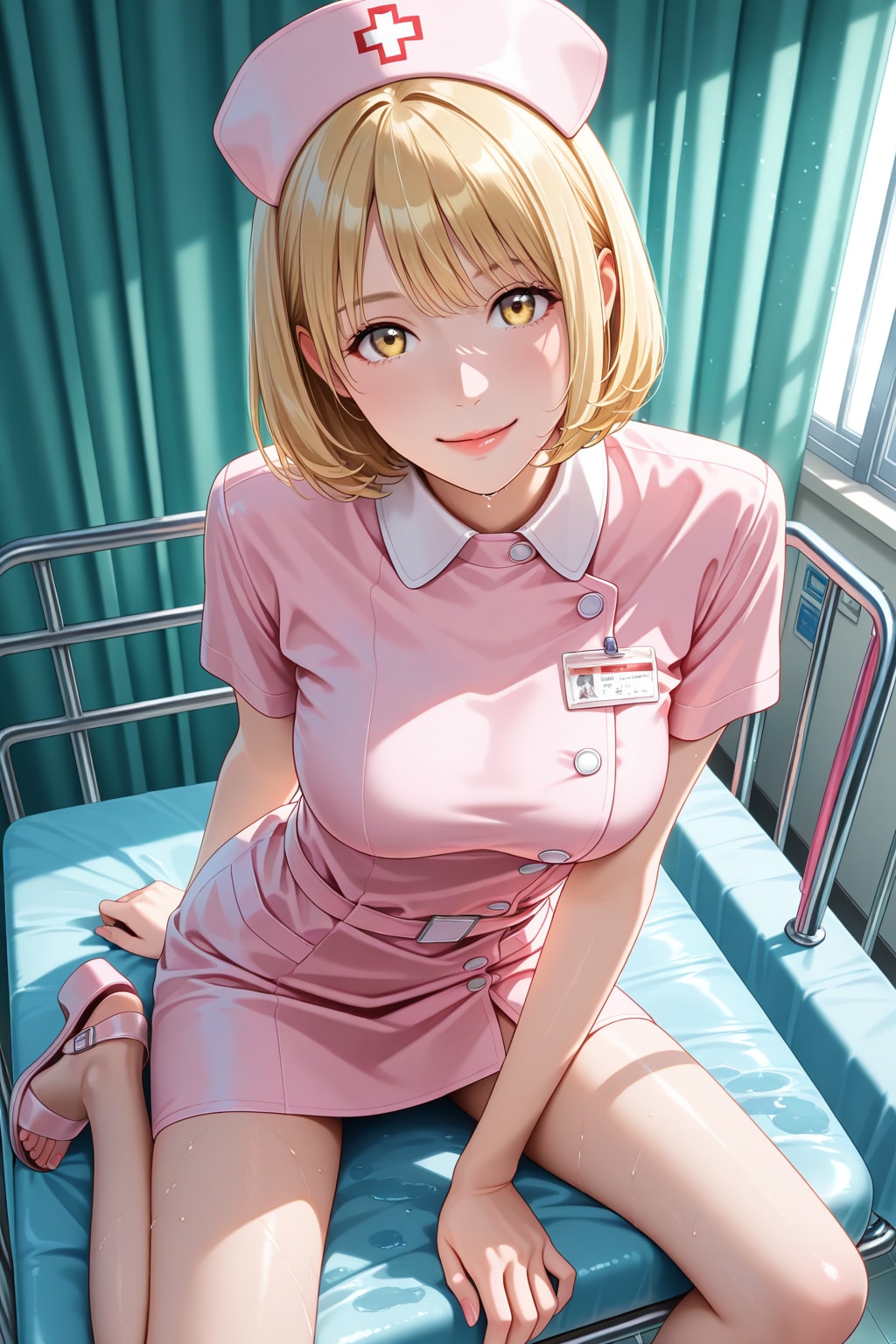 美脚過ぎるナースのお姉さん♡