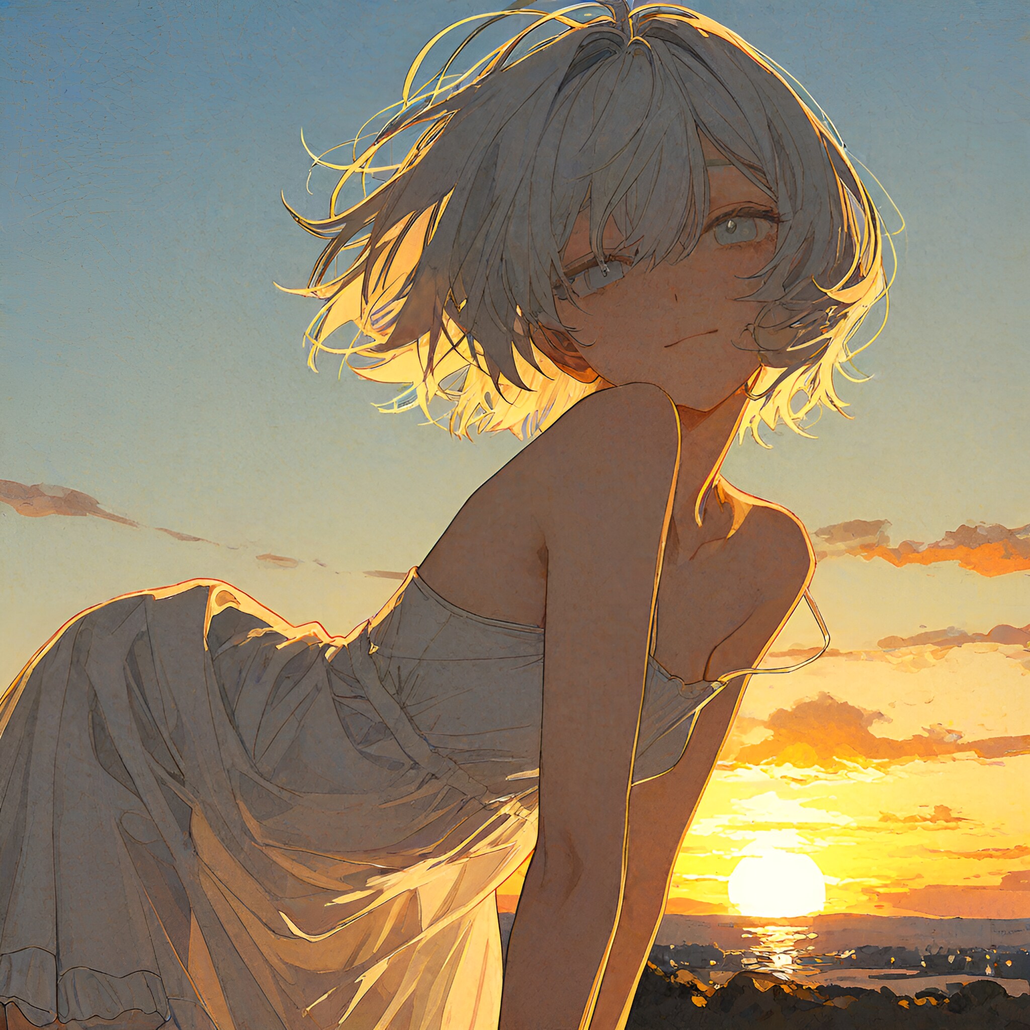at dusk