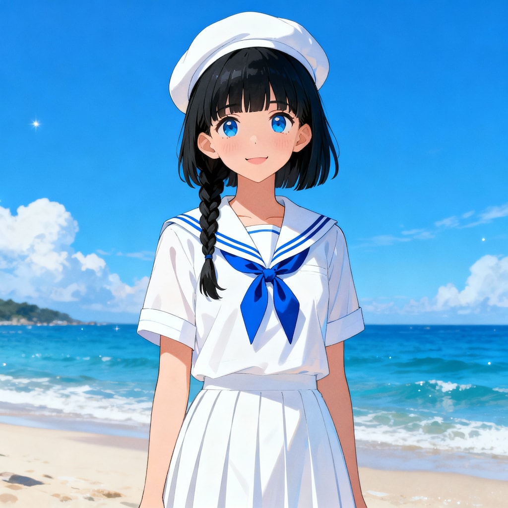 海辺の少女