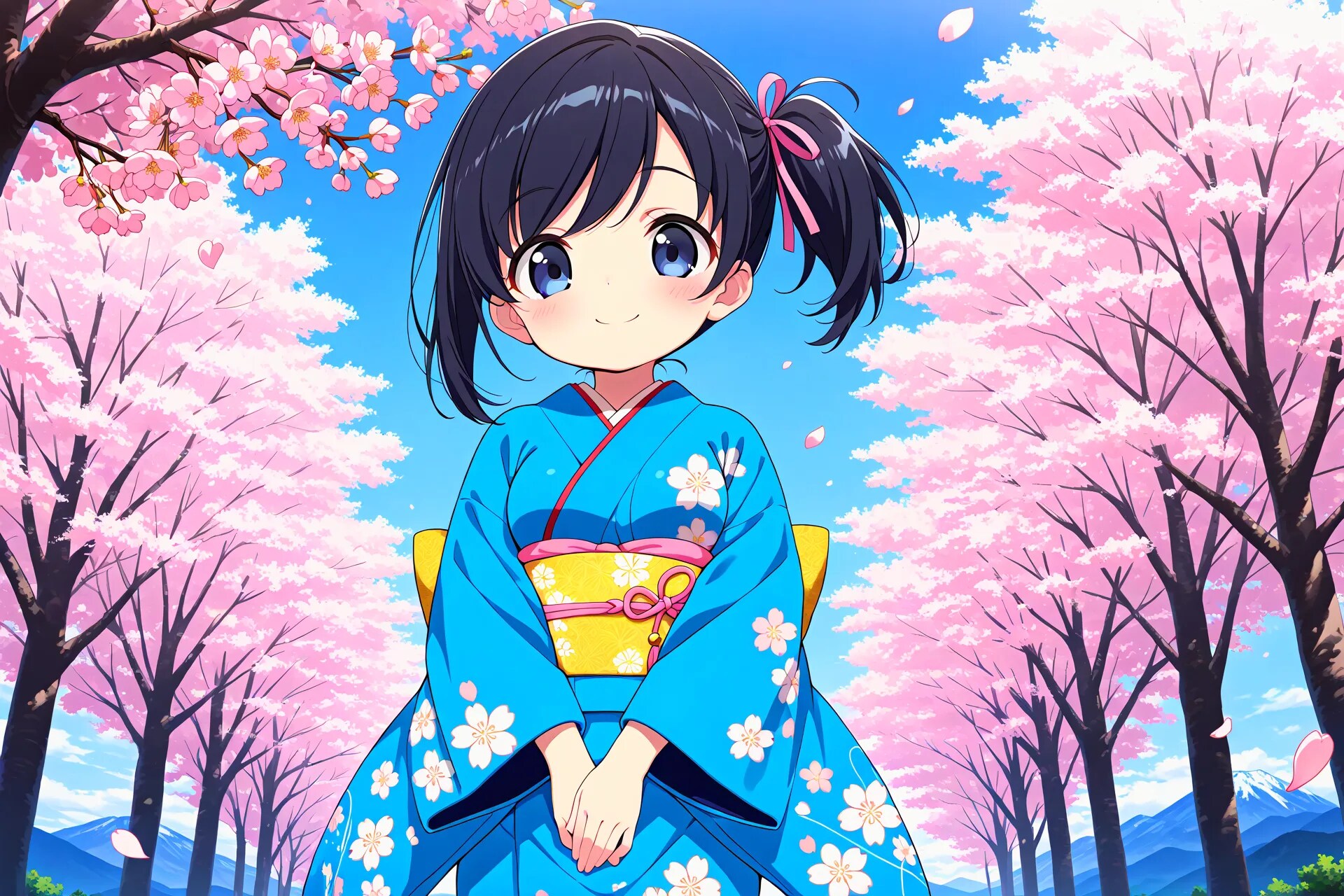 着物姿のさやかちゃん