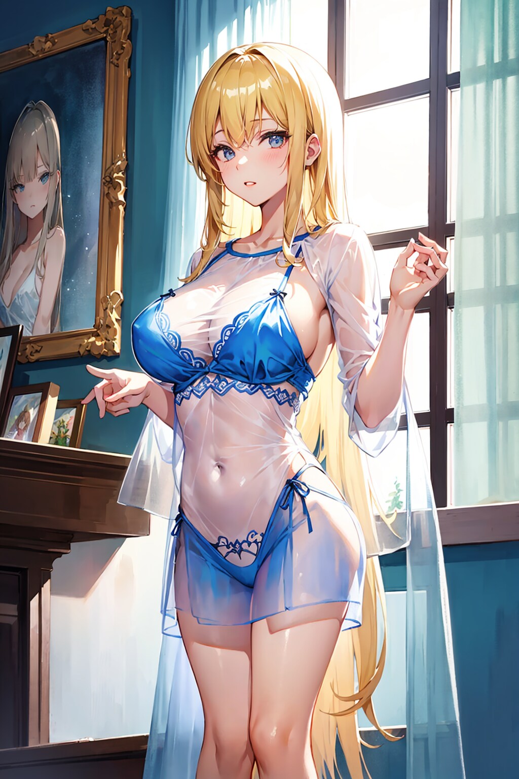 シースルーの女の子