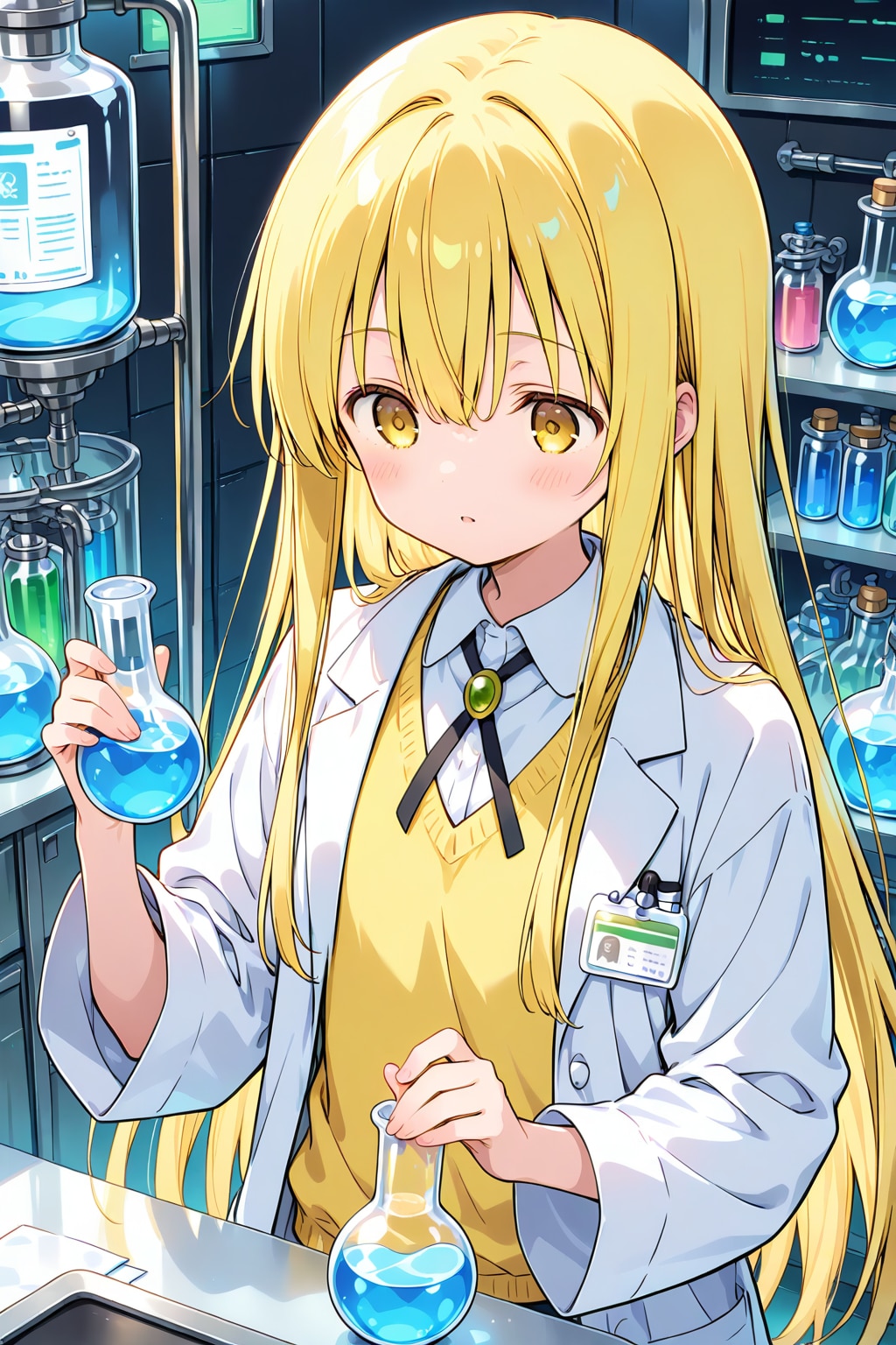 ラボで働く女の子 | の人気AIイラスト・グラビア