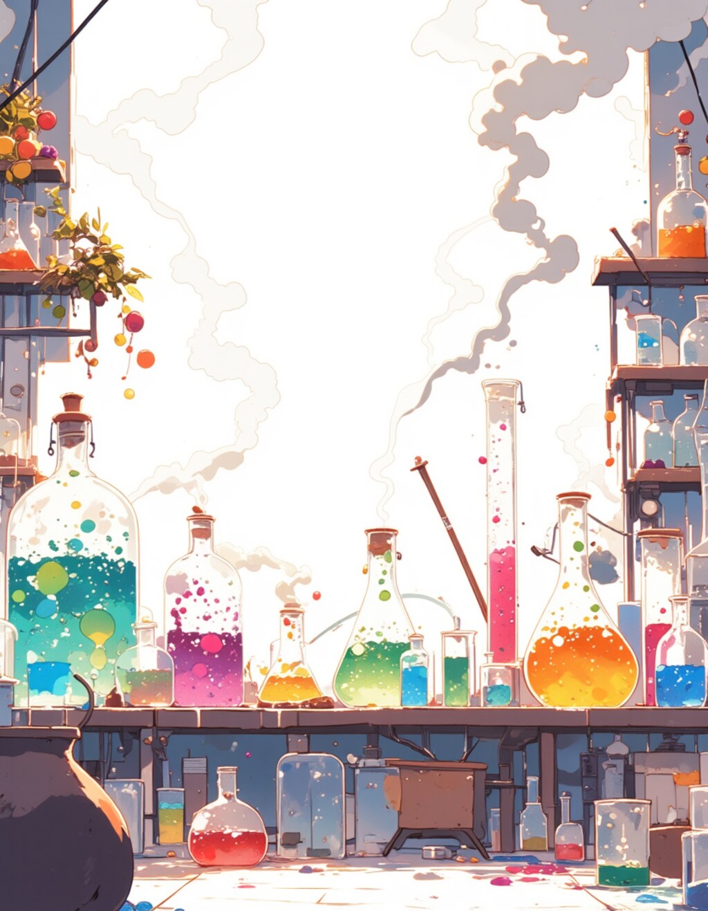 キレイな実験器具の部屋