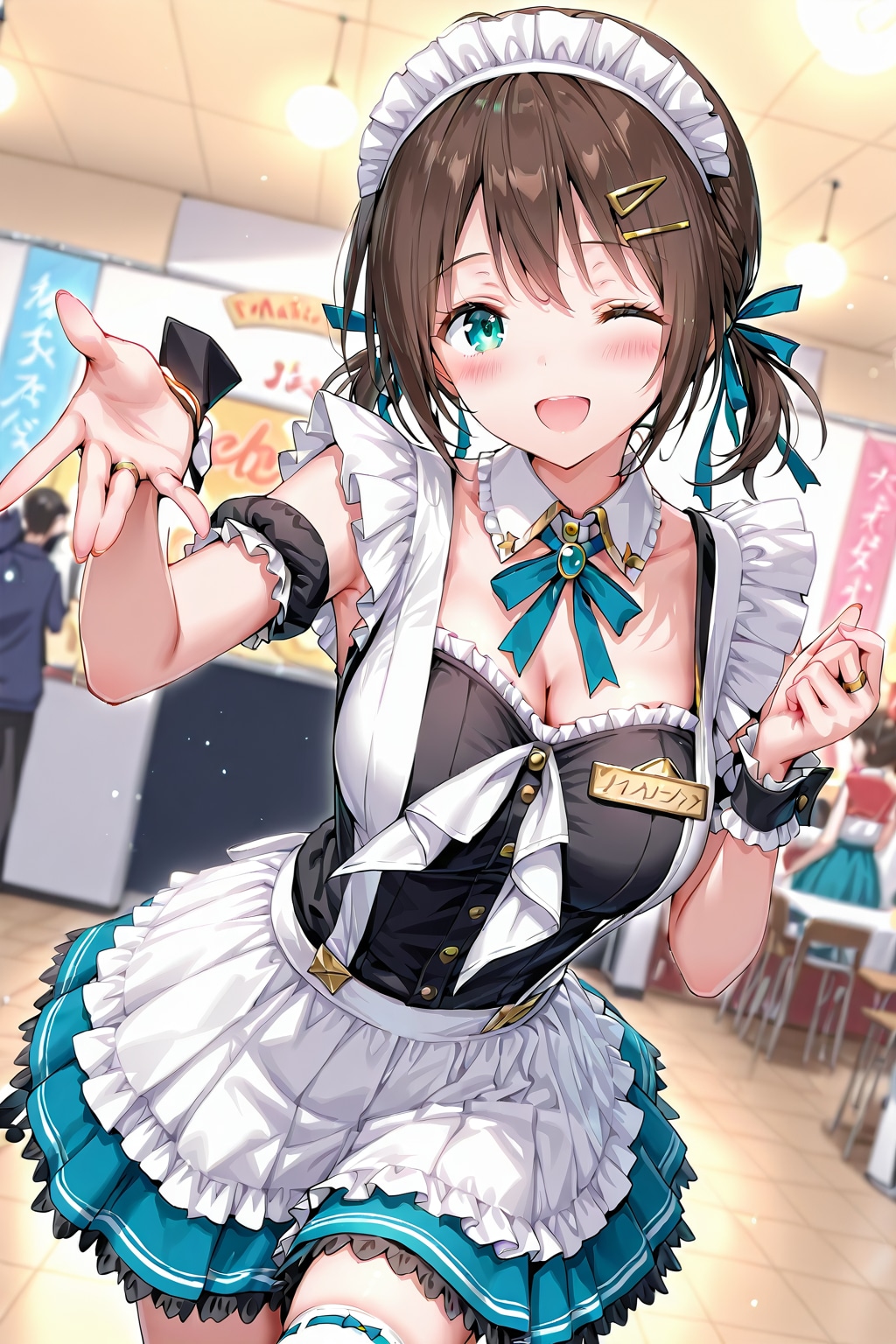 メイド喫茶へようこそ！　かわいいでしょ？