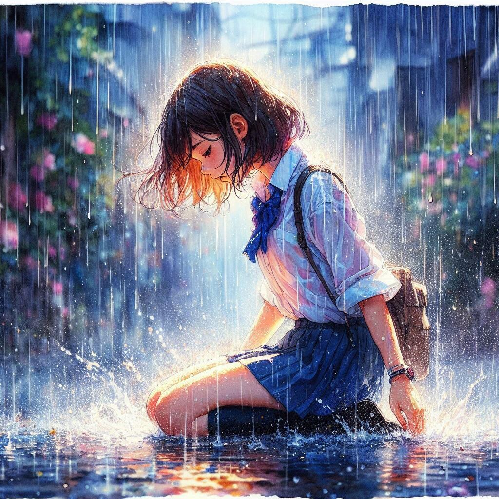 少女／雨